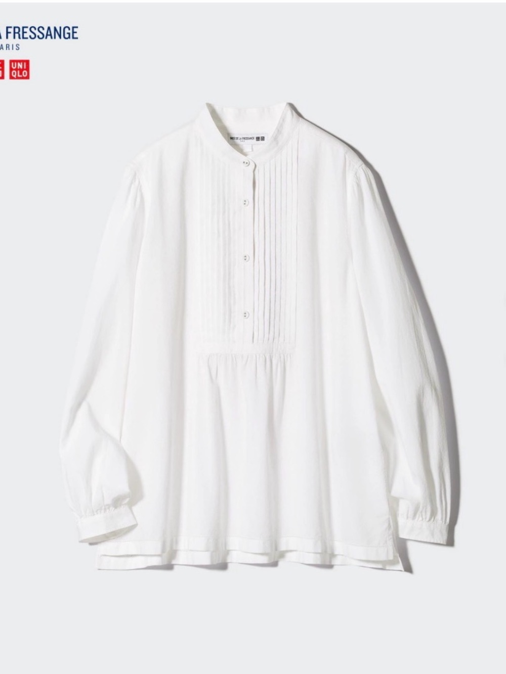 NWOT INES DE LA FRESSANGE VOLUME LONG SLEEVE BLOUSE size s